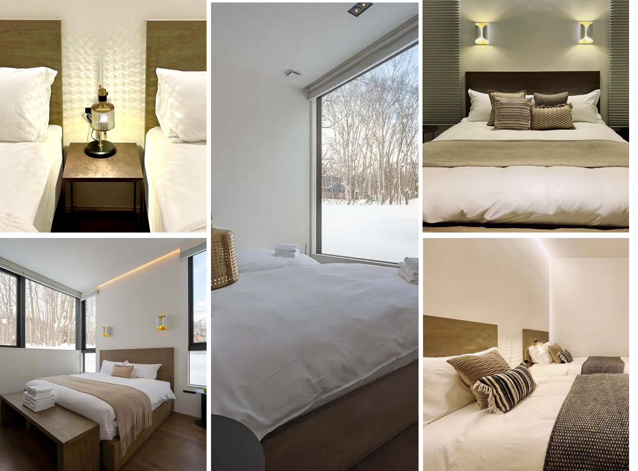 Bedrooms at The Fount Niseko